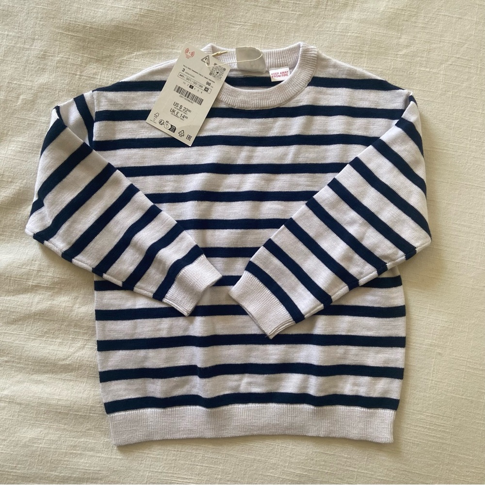NWT Striped Zara Long-Sleeve